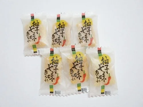 ゆず七味あられ 個包装6つ